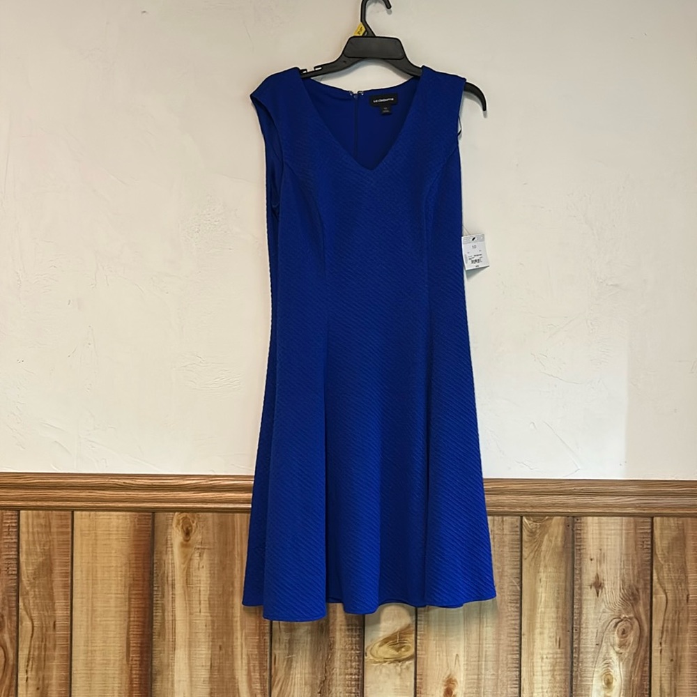 NWT Liz Claiborne Cobalt Blue Size 10 Dress